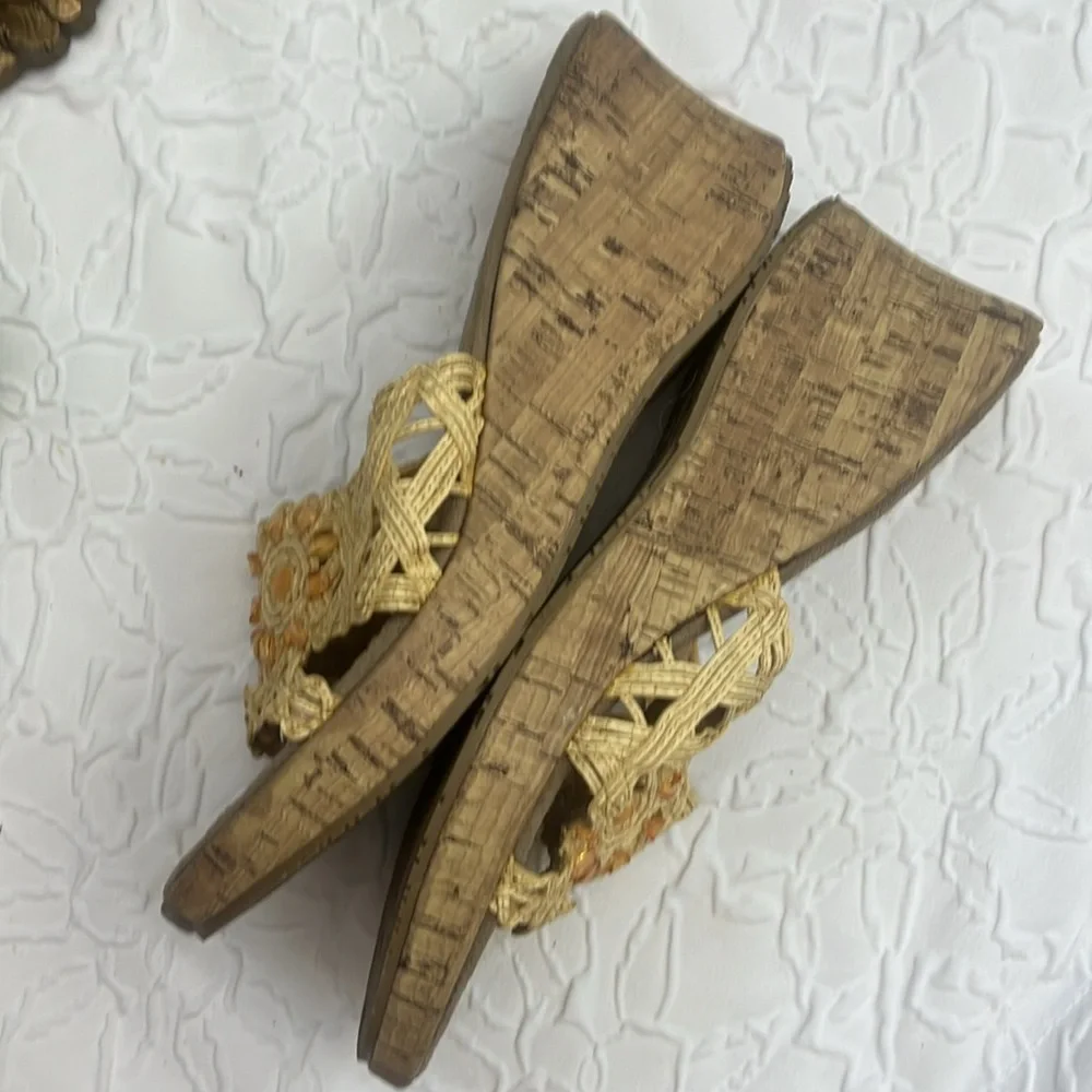 Vintage 90s Y2K Mudd Wedge Sandals